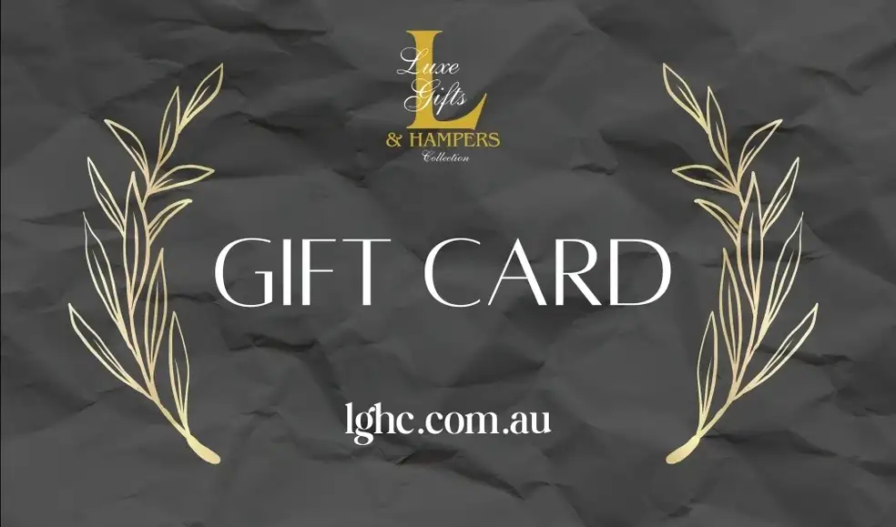 Elegant black and gold gift card