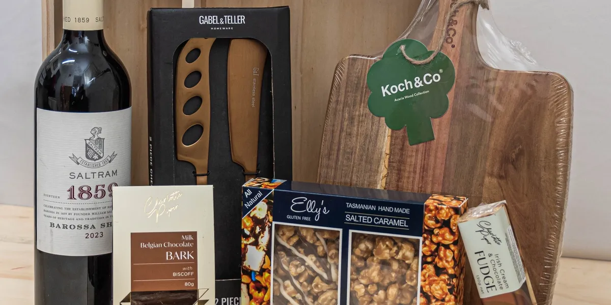 Gourmet food and wine selection